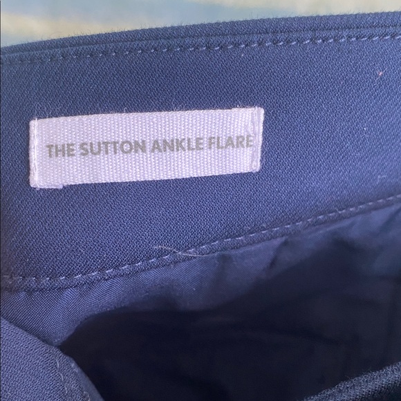 LOFT Dark Blue Ankle Flare Pants - Picture 5 of 9